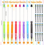 16Pcs Beadable Mechanical Pencils Bulk, Include 16 Beaded Mini Mechanical Pencil - Image 2
