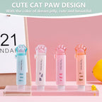 Daphilly Retractable Eraser for Pencils Cute Cat Erasers Pink Kawaii Erasers - Image 2