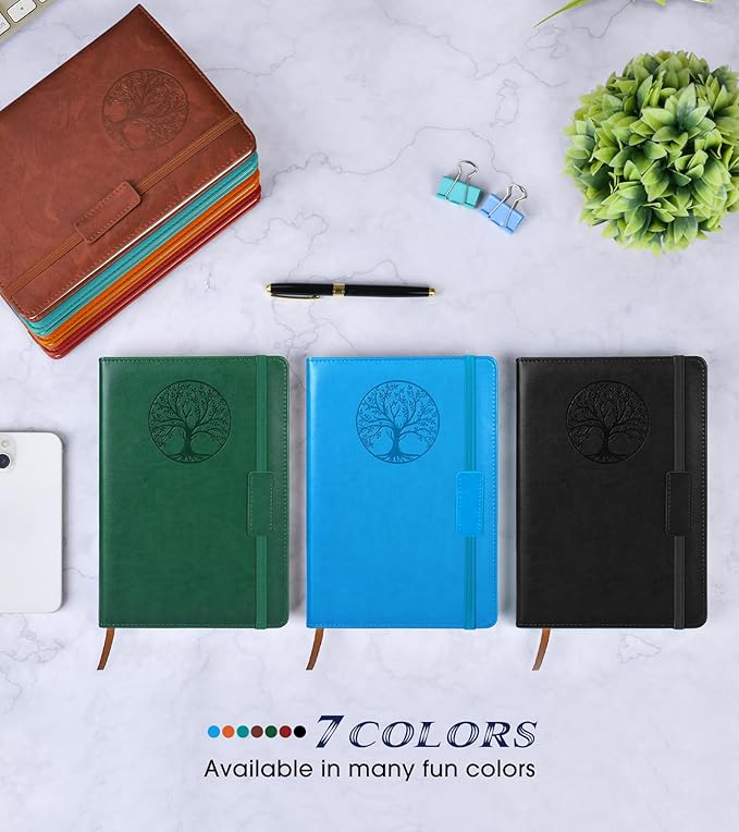 Biuwory Lined Journal Notebook for Women Men, 256 Pages A5 Hardcover Leather - Image 7