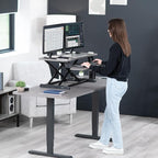 VIVO 36 inch Desk Converter, K Series, Height Adjustable Sit to Stand Riser - Image 9
