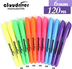 cloudriver Highlighters Bulk Pack Of 120, Chisel Tip, Quick Drying Ink - Image 2
