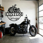 Custom Motorcycle Metal Signs Personalized Biker Name Sign Custom Garage Decor - Image 3