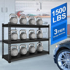 SDXYSTCE 48" W Garage Shelving Heavy Duty, 1500LBS Loads Adjustable Garage - Image 4