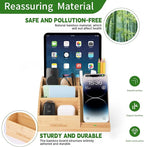 Bamboo Pen Holder for Desk & Nightstand Organizer - Image 7