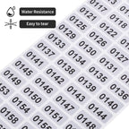 5001-6000 Consecutive Number Inventory Stickers Self Adhesive Waterproof Labels - Image 3
