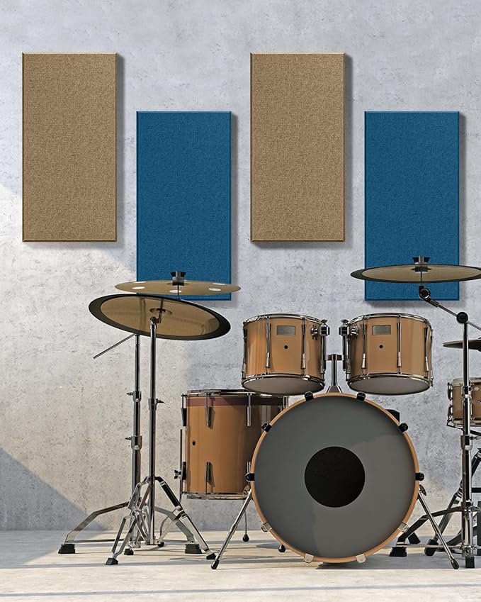 4Pack Fiberglass Acoustic Panels, Self Adhesive Sound Proof Foam Panels - Image 4
