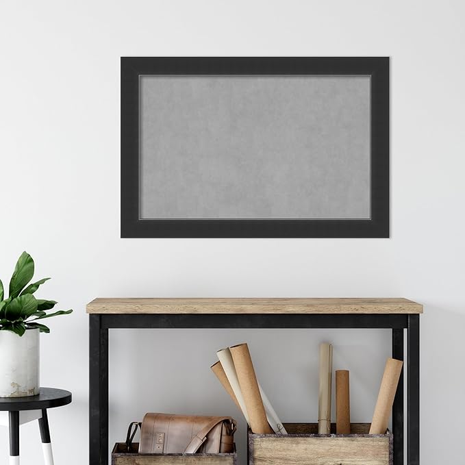 Amanti Art Black Framed Magnetic Board 25x37 Large Vision Board - Image 5