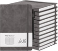 OnMove Notebooks Journal for Women Men 12 Pack Bulk Leather Hardcover by OnMove