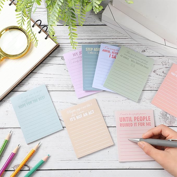 Funny Notepads with Sayings Sticky Funny Office Supplies to Do List Sarcastic - Image 5