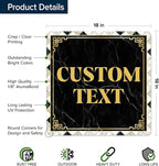 Custom Sign, Custom Street Sign, 11 Font Colors, 13 Font Styles, 4 Hole Options - Image 6