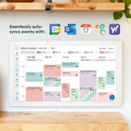 Skylight Calendar Max – 27" Digital Calendar & Chore Chart, Classic White | Family Organizer, HD Touchscreen Display, Wall Mountable, Portrait or Landscape, WiFi, Auto-Brightness