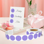 1 Inch Round Color Coding Labels, 1000 Dots Per Roll Lavender Color Coded Dot - Image 5