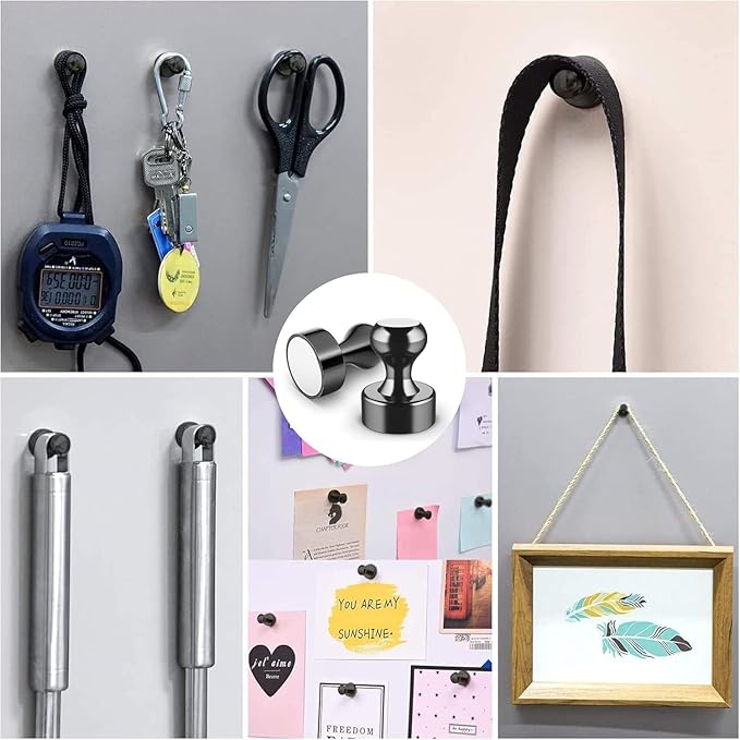 Grtard 60 Pack Magnetic Push Pins, Fridge Magnets - Image 6