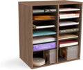 Safco Products Wood Adjustable Literature Desktop Organizer, 16 Compartment by SafcoProducts