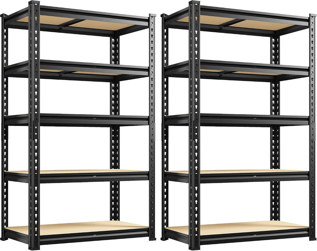 reibii 2 pack garage shelving,5 tier heavy duty, main product view