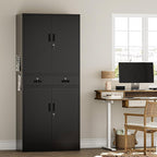 TaskStorz Metal Storage Cabinet, Lockable File Steel Cabinet - Image 4