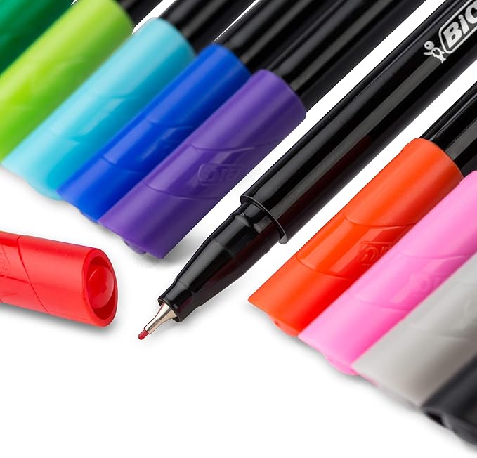 BIC Intensity Fineliner Marker Pen, Fine Point, Clean & Crisp Writing - Image 6