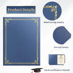 30 Packs Certificate Covers, Certificate Holders Gold Foil Border, - Image 3