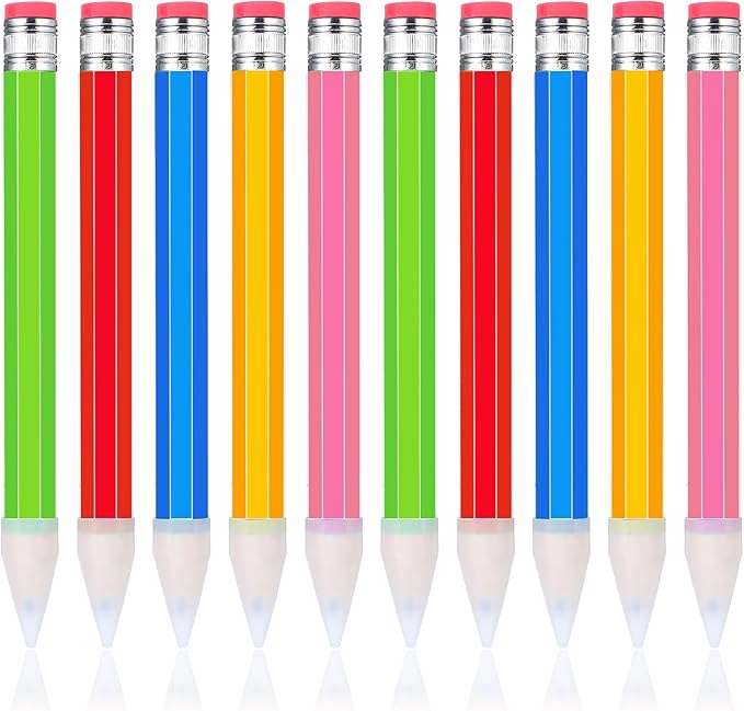 WLLHYF 10 Pcs Wooden Jumbo Pencils by WLLHYF