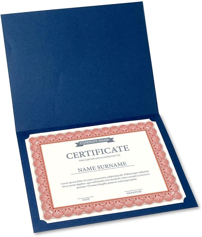 Elite Red & White Parchment Certificate Papers - Image 5