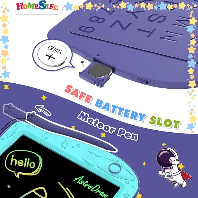 HOMESTEC Astrodraw Drawing Pad, Colorful LCD Writing Tablet - Image 4
