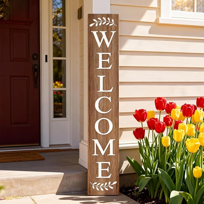 Farmhouse Wooden Merry Christmas Welcome Sign Stand - Image 9