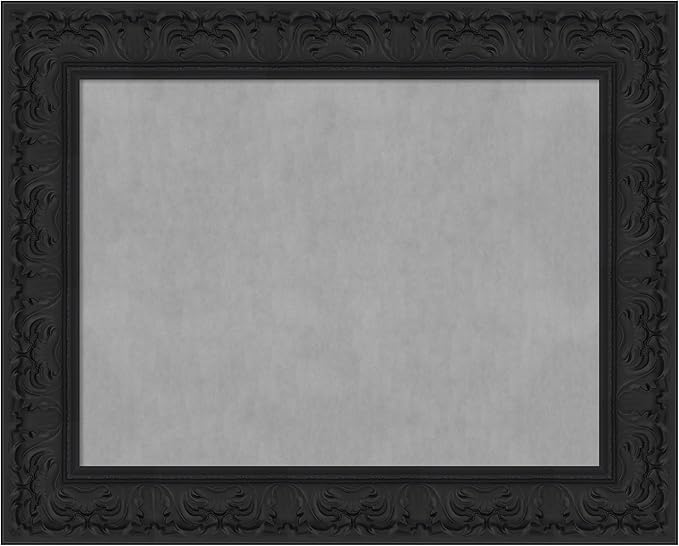Amanti Art Black Framed Magnetic Board 25x31 Medium Vision Board by AmantiArt