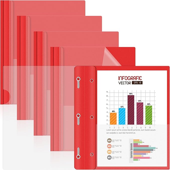 HAUTOCO 5 Pack Plastic Report Covers by HAUTOCO