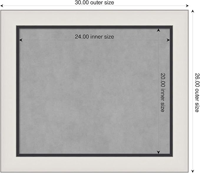 Amanti Art Silver Framed Magnetic Board 26x30 Medium Vision Board - Image 2