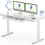 FLEXISPOT 55" White Electric Standing Desk
