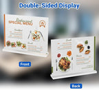 3 Pack Acrylic Sign Holder 11 x 8.5 Horizontal, Double-Sided Clear Sign Holder - Image 5