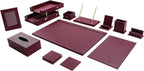 RitPin Desk Set，11-Piece Leather Desk Organizer Set, Executive Office