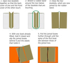 Wanderings A5 Grid Travelers Notebook Insert / A5 Journal Refill | 5.5" x 8.3" (14 x 21cm) | 6 Booklets, 480 Pages | Travelers Notebook Refills for Journals, Diaries, Planners