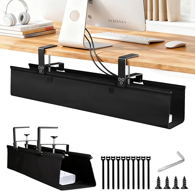Under Desk Cable Management Tray by OFASIZEN