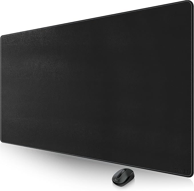 CENNBIE Leather Desk Pad Large, Extended Non-Slip Mouse Pad, Waterproof PU by CENNBIE