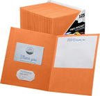 FILE-EZ Two-Pocket Folders, Textured Paper, Letter Size