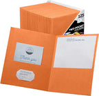 FILE-EZ Two-Pocket Folders, Textured Paper, Letter Size by FILE-EZ