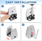 PATIKIL 1.7x1.3x2.4" Desk Divider Support Clamp - Image 5