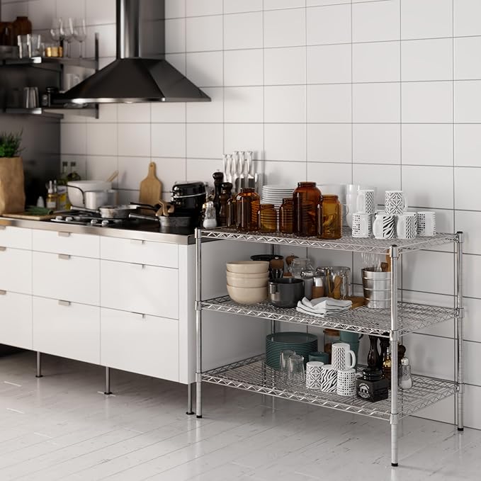 Regal Altair 24" Deep x 42" Wide x 34" Height Wire Shelving Kit | 3-Tier | NSF - Image 6