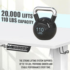 SHW 40-Inch Electric Height Adjustable Standing Desk - Image 6