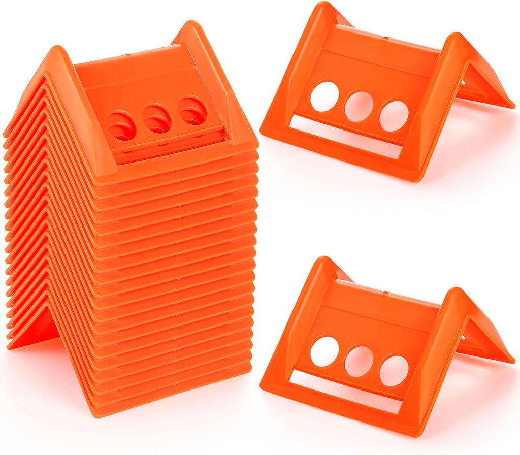 20 Packs Edge Protectors for Cargo Loads, Flatbed Corner Protectors, Tiedown Plastic Protector, Truck Shipping, Protects Cargo Edges, Orange