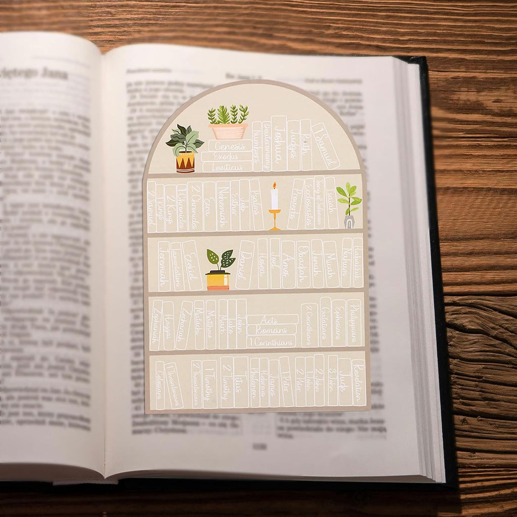 12pcs Bible Reading Tracker Stickers with Labels | Classic Bible Book Shelf Stickers for Christian & Books Readers Gifts Study Supplies for Deeper Reading in The Book