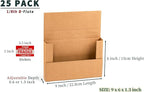 YUSHYIJIE 9x6x1.3 inch Small Shipping Boxes, 25 Pack - Image 5