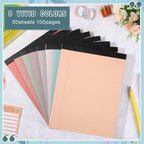 Fuutreo 8 Pcs 8.5'' x 11'' Colored Legal Pad Writing Pads Narrow Ruled 50 - Image 3