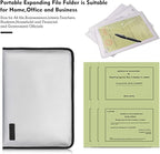 ENGPOW Expanding File Folder Important Document Organizer Fireproof and - Image 5
