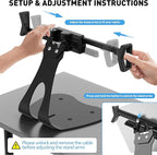 AboveTEK Anti-Theft iPad Kiosk Stand, 360° Swivel POS Tablet Mount - Image 7