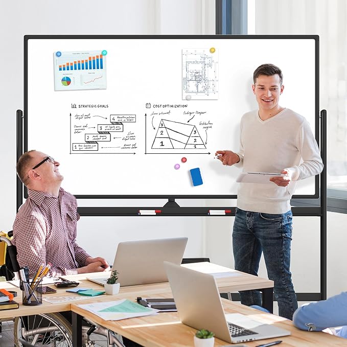 MaxGear Large Rolling Whiteboard - Image 8