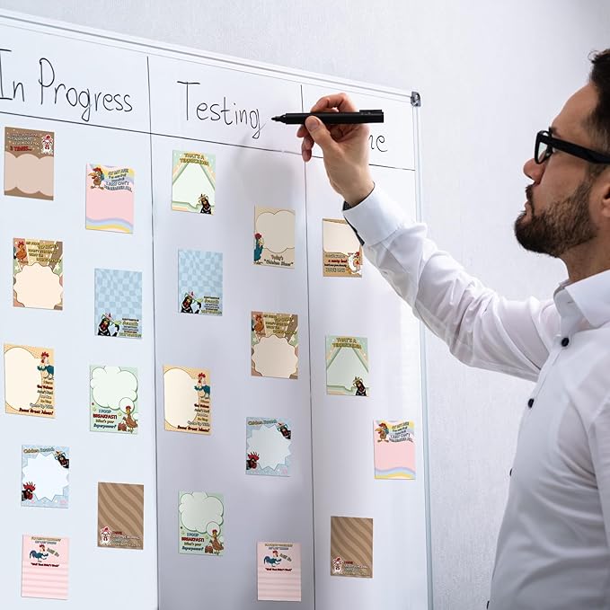 Pajean Funny Notepads with Sayings, Sticky Office Supplies, 12 Designs - Image 7
