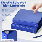 SUNEE 3 Ring Binder 1 Inch 1 Pack, Cobalt Blue - Image 4