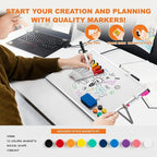 Dry Erase WhiteBoard, Aisuoker 16 x 12inch Magnetic Desktop Whiteboard - Image 4